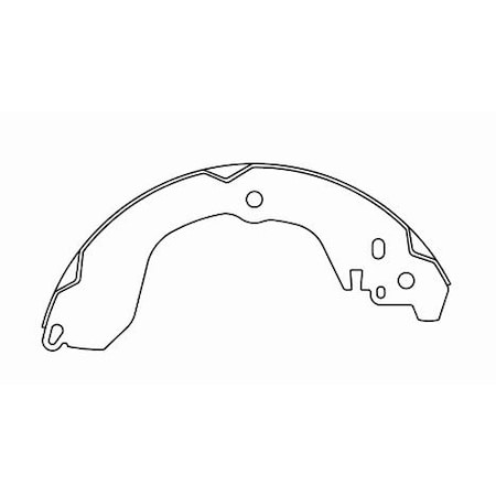 Centric Parts Centric Brake Shoes, 111.09190, Rear 111.09190